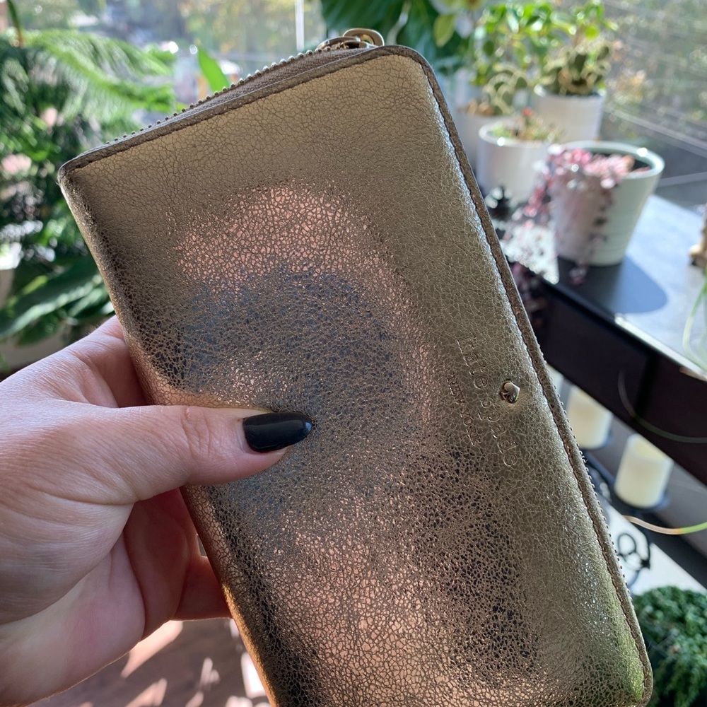 Kate Spade Gold Wallet